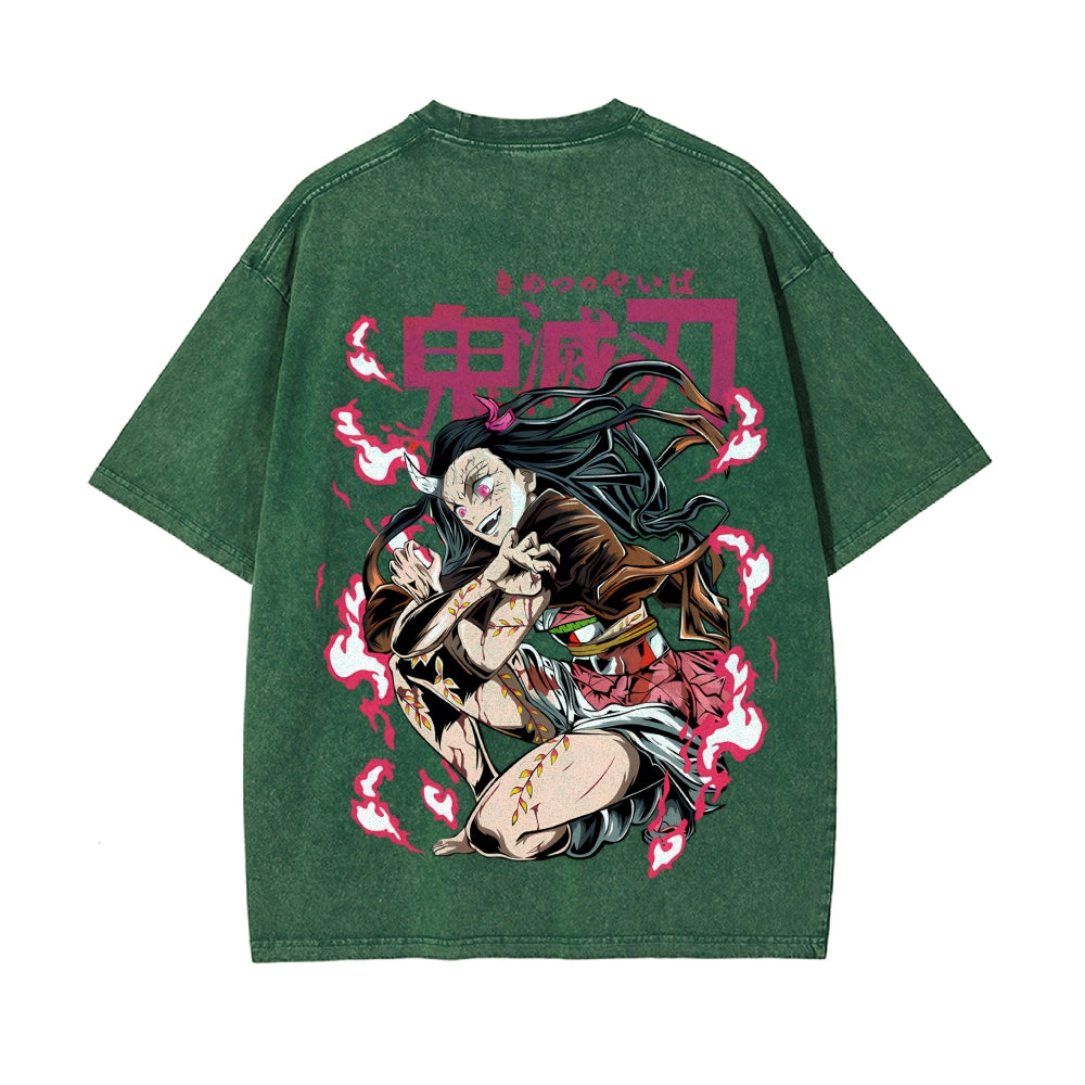 Vintage Oversized T-Shirt Demon Slayer