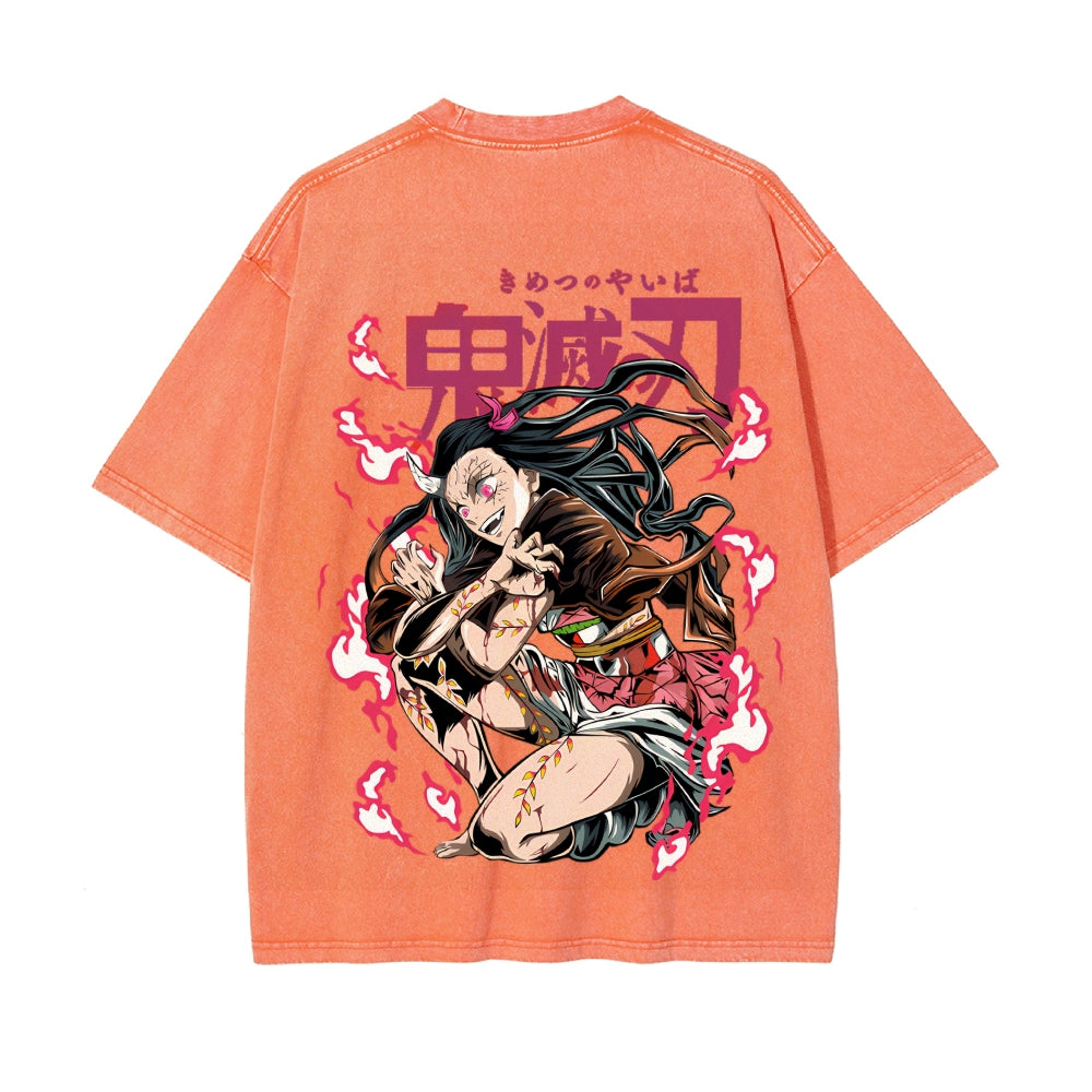 Vintage Oversized T-Shirt Demon Slayer