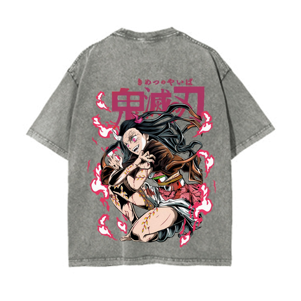 Vintage Oversized T-Shirt Demon Slayer