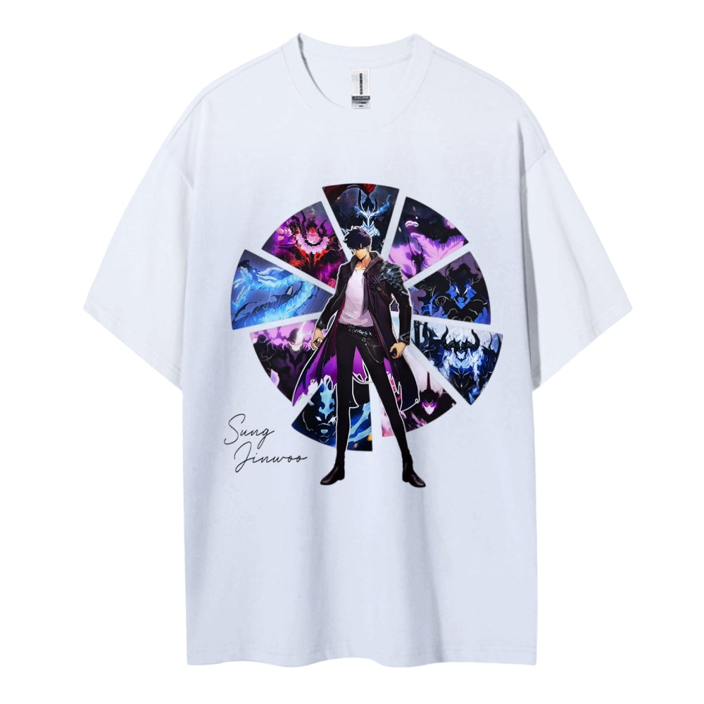 Solo Leveling Cotton Unisex Crew Neck Anime T-Shirt