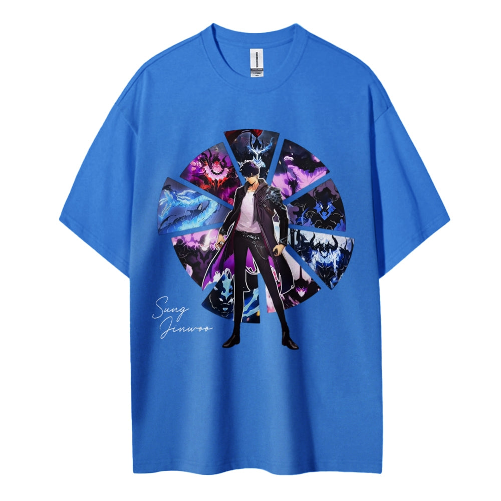 Solo Leveling Cotton Unisex Crew Neck Anime T-Shirt