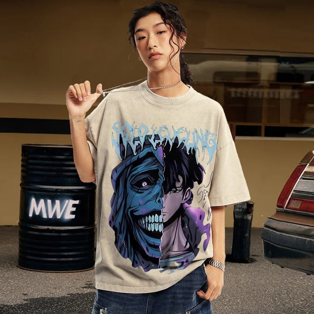 Unisex Vintage Washed T-Shirt Solo Leveling