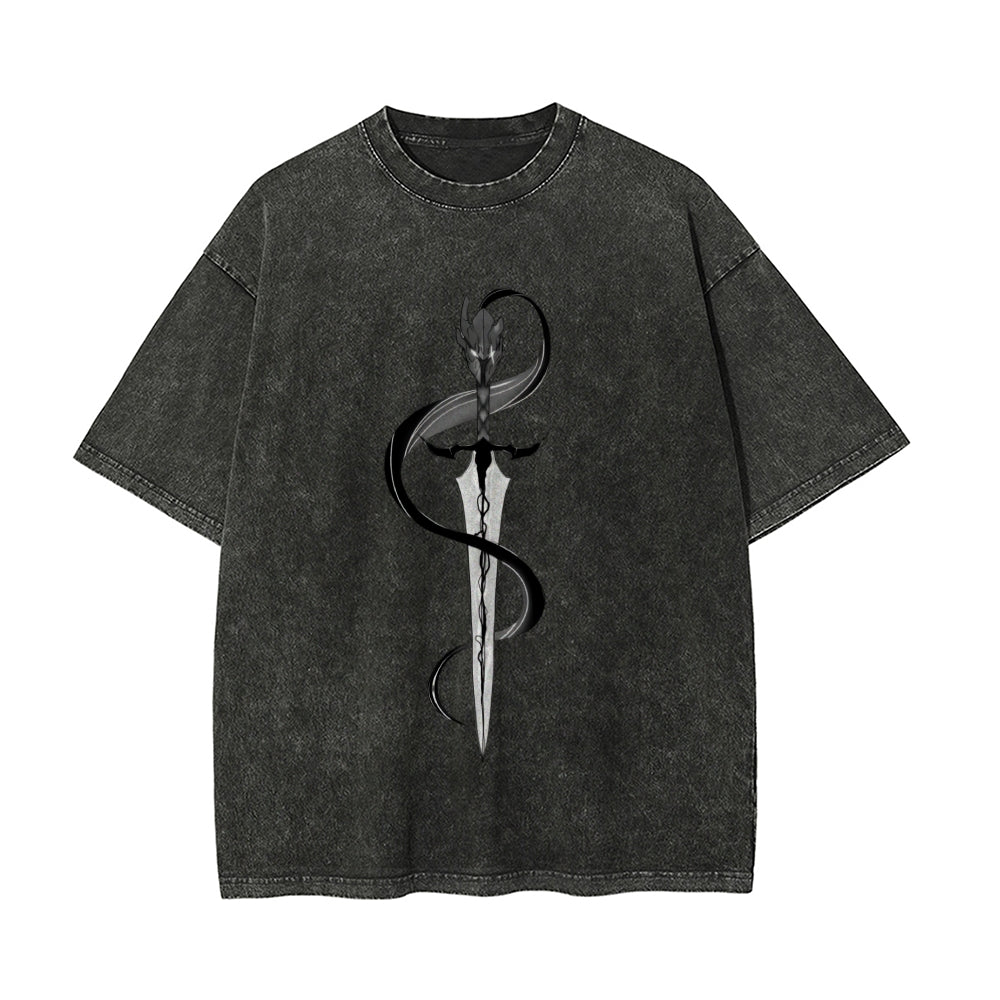 Vintage Oversized T-Shirt Solo Leveling
