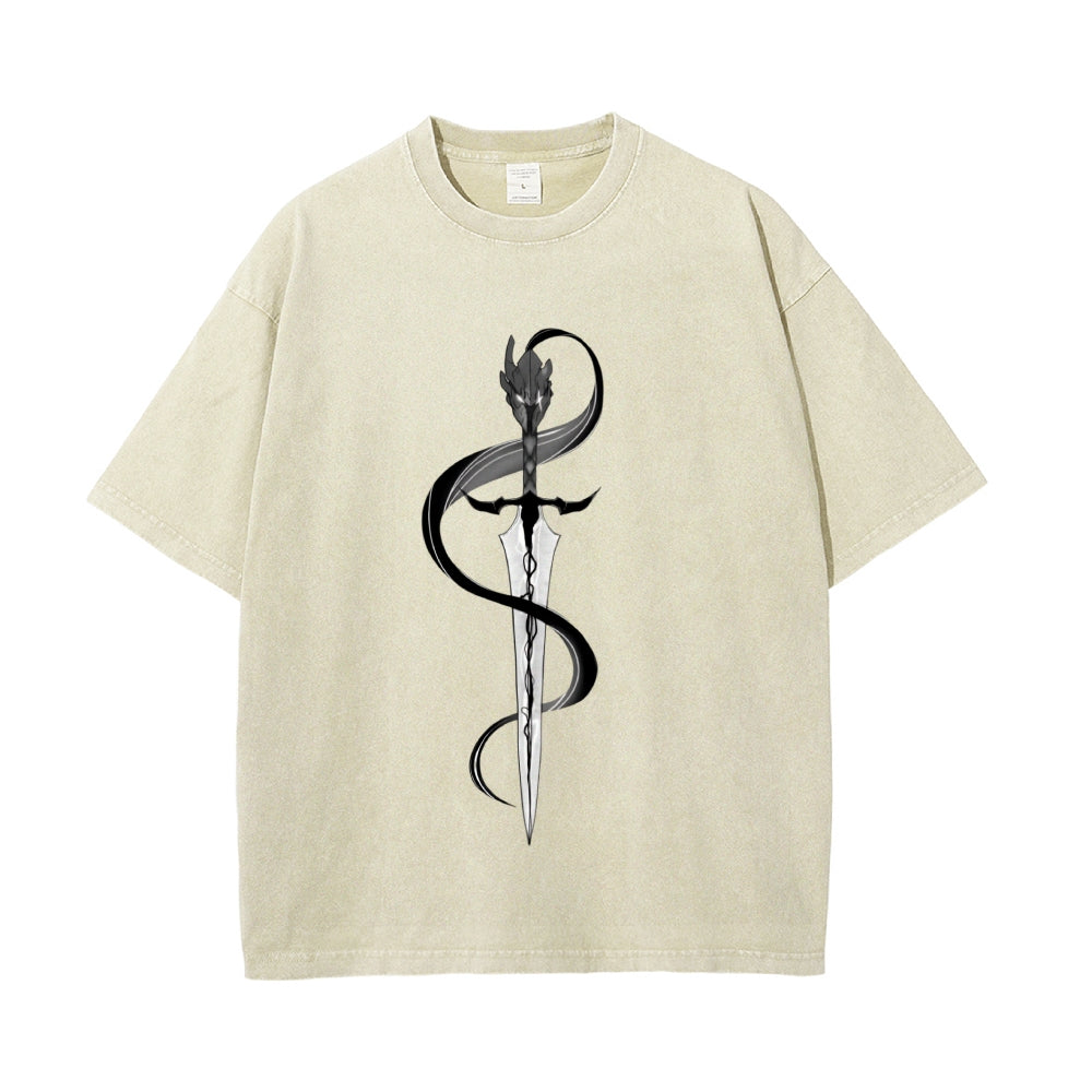 Vintage Oversized T-Shirt Solo Leveling