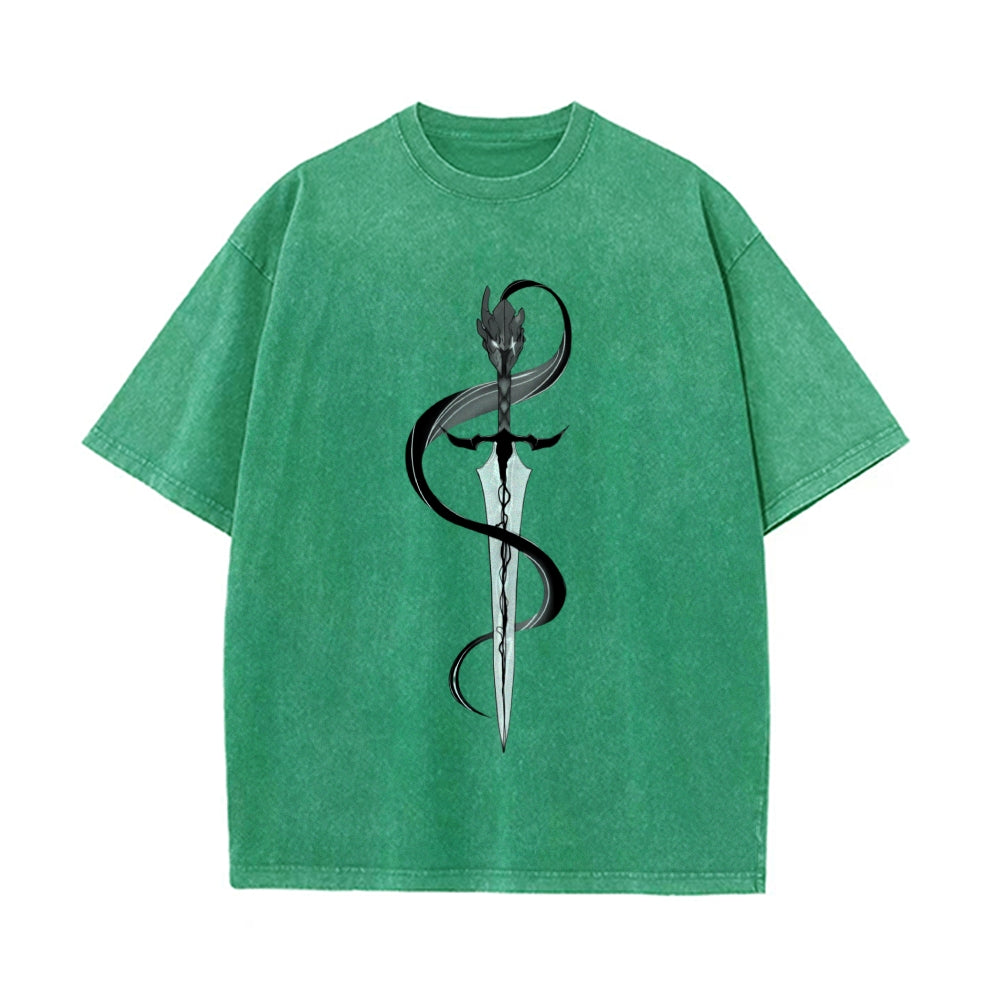 Vintage Oversized T-Shirt Solo Leveling
