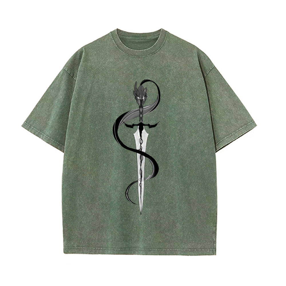 Vintage Oversized T-Shirt Solo Leveling