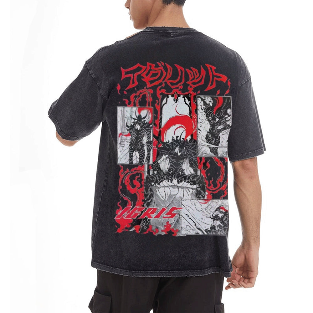 Vintage Oversized T-Shirt Solo Leveling