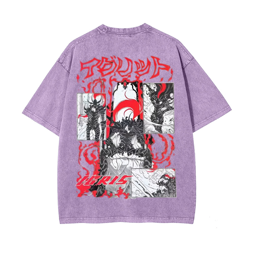 Vintage Oversized T-Shirt Solo Leveling