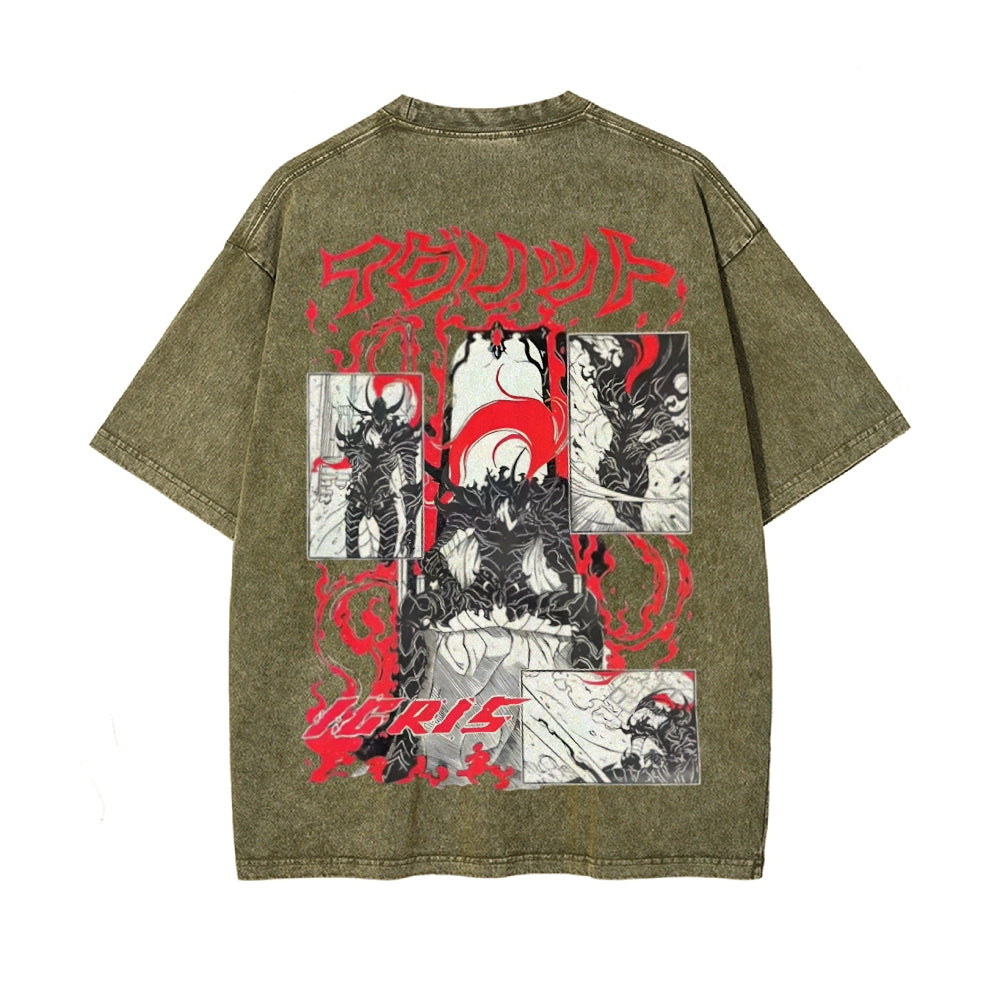 Vintage Oversized T-Shirt Solo Leveling