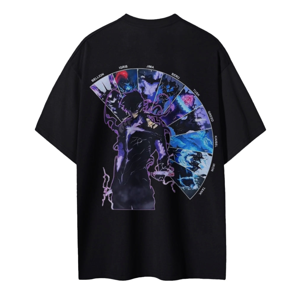 Solo Leveling Cotton Unisex Crew Neck Anime T-Shirt