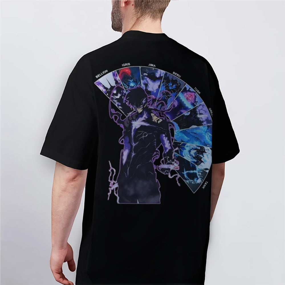 Solo Leveling Cotton Unisex Crew Neck Anime T-Shirt