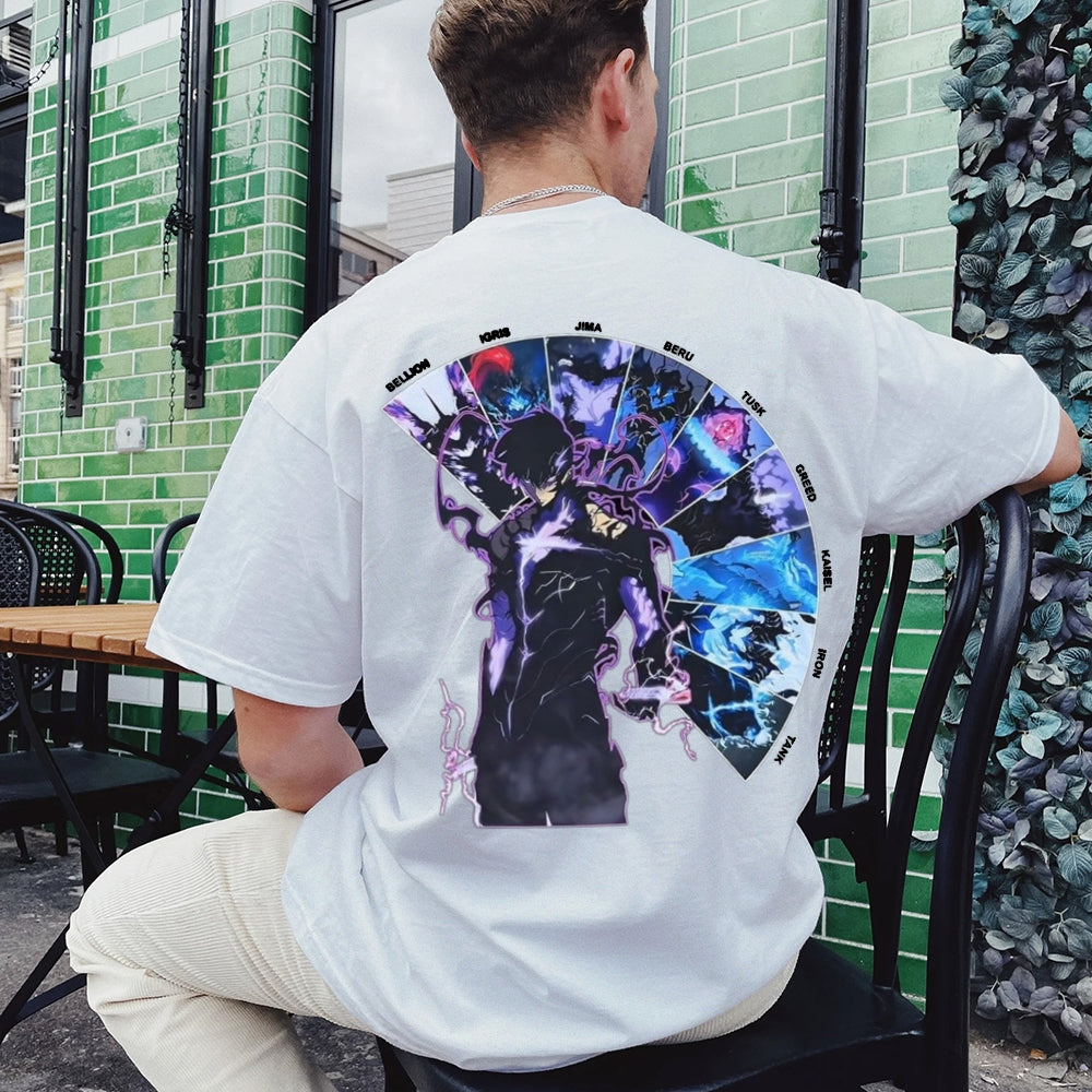 Solo Leveling Cotton Unisex Crew Neck Anime T-Shirt