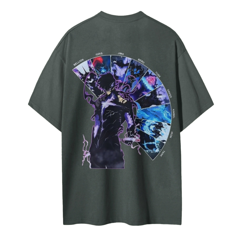 Solo Leveling Cotton Unisex Crew Neck Anime T-Shirt