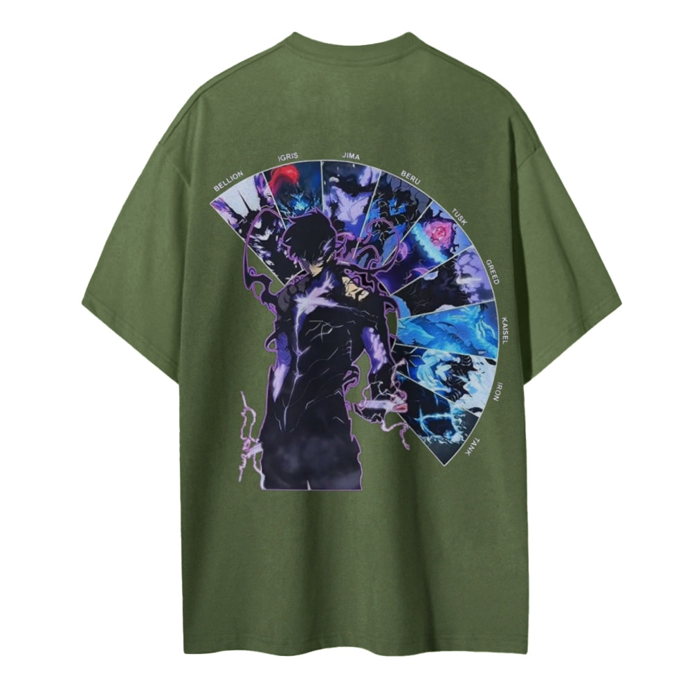 Solo Leveling Cotton Unisex Crew Neck Anime T-Shirt