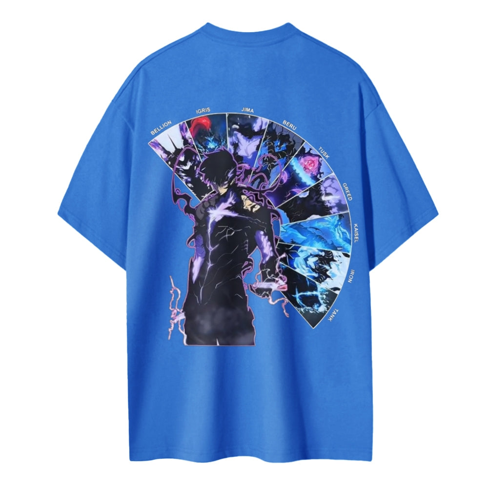Solo Leveling Cotton Unisex Crew Neck Anime T-Shirt