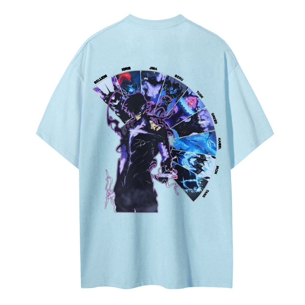 Solo Leveling Cotton Unisex Crew Neck Anime T-Shirt