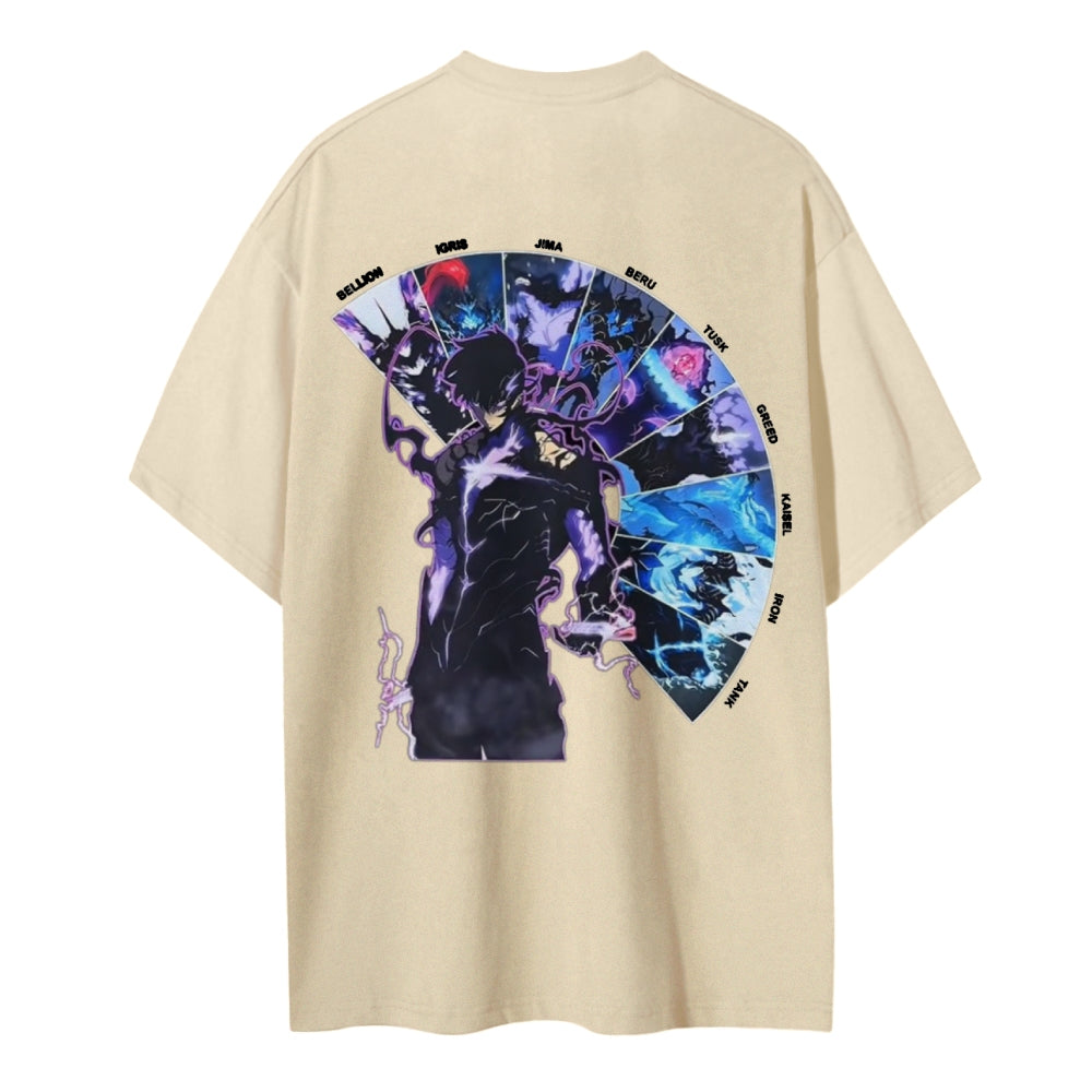 Solo Leveling Cotton Unisex Crew Neck Anime T-Shirt