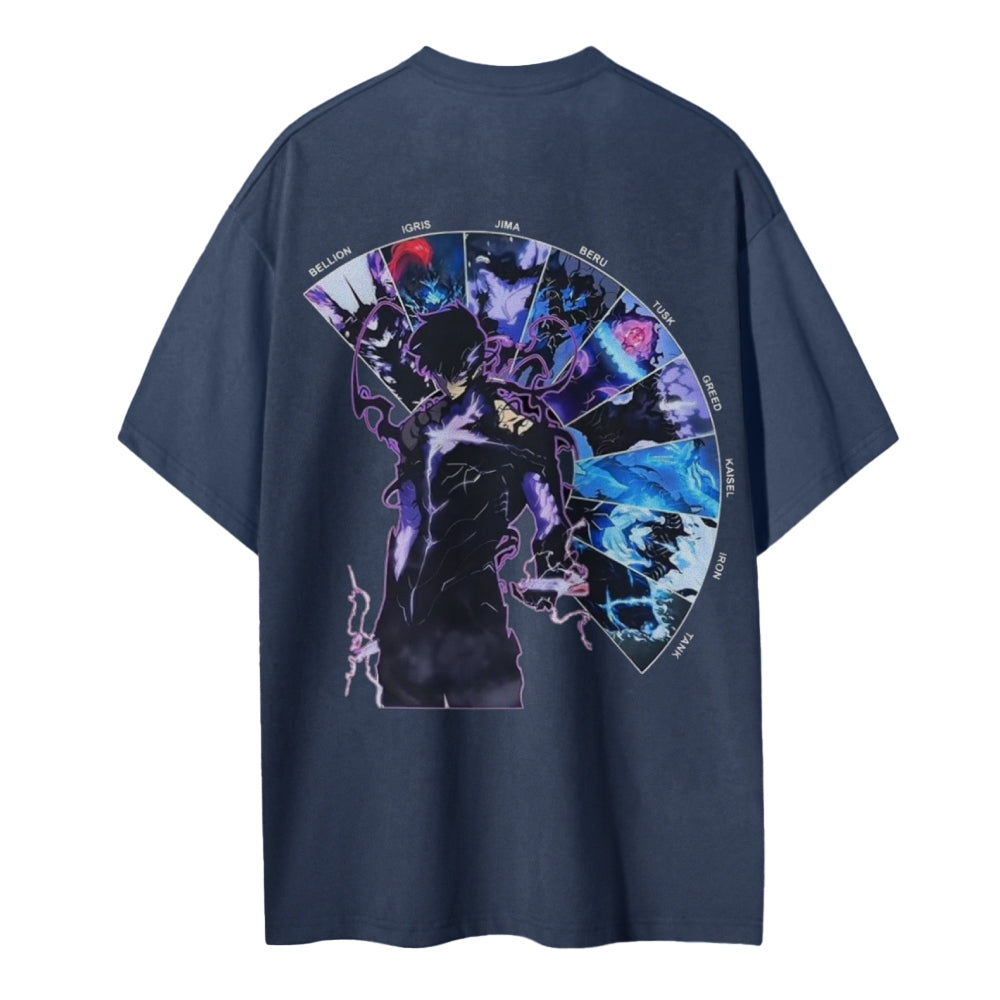 Solo Leveling Cotton Unisex Crew Neck Anime T-Shirt