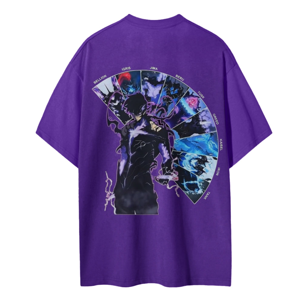 Solo Leveling Cotton Unisex Crew Neck Anime T-Shirt