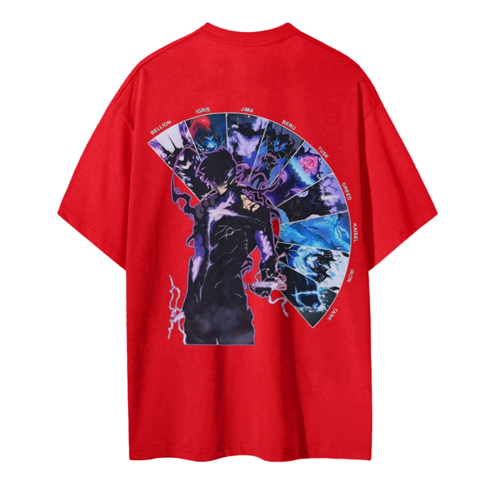 Solo Leveling Cotton Unisex Crew Neck Anime T-Shirt