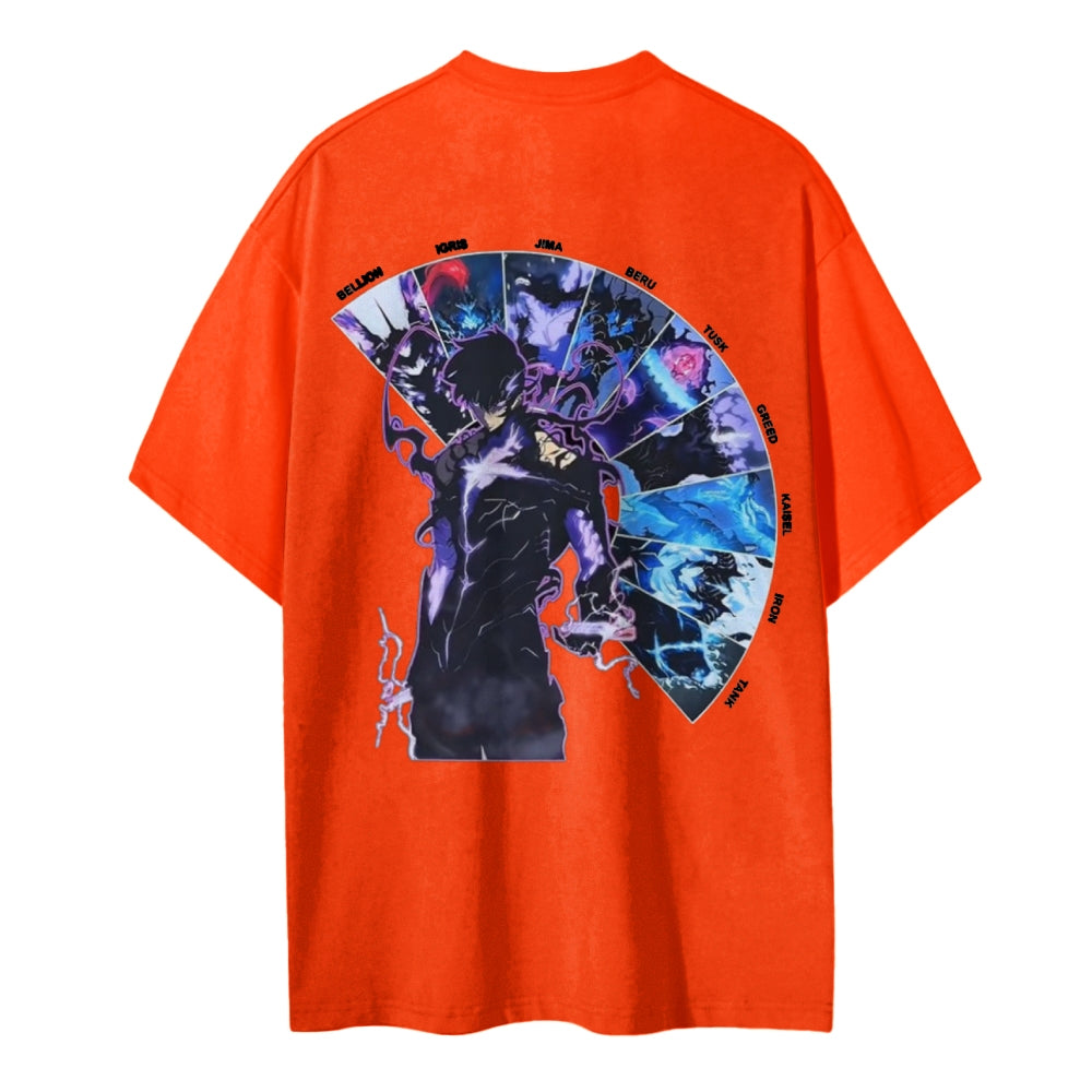 Solo Leveling Cotton Unisex Crew Neck Anime T-Shirt
