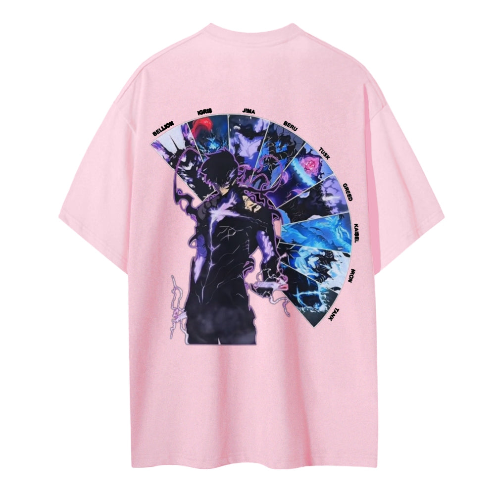 Solo Leveling Cotton Unisex Crew Neck Anime T-Shirt