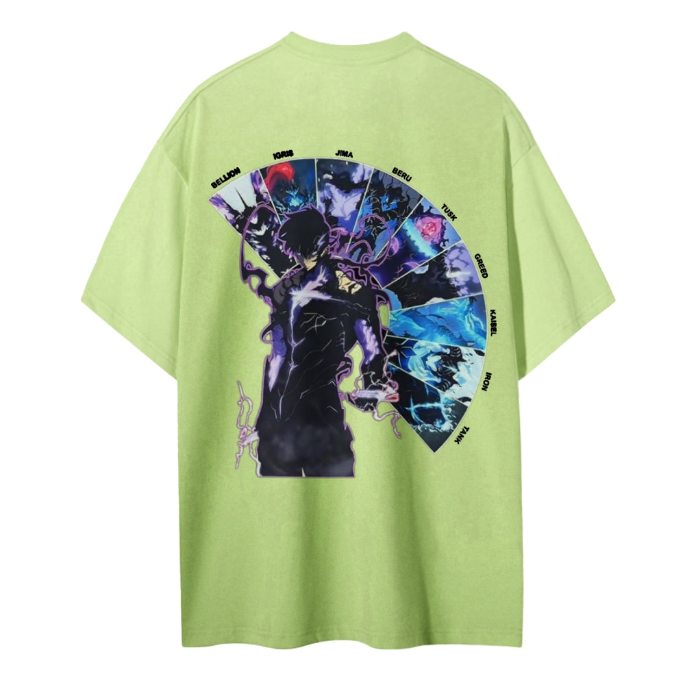 Solo Leveling Cotton Unisex Crew Neck Anime T-Shirt