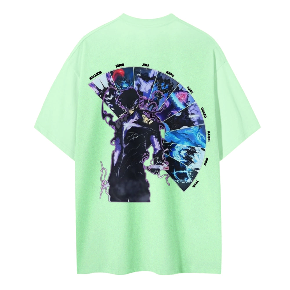 Solo Leveling Cotton Unisex Crew Neck Anime T-Shirt