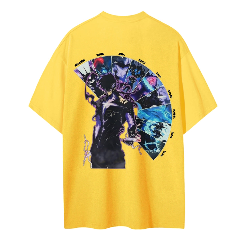 Solo Leveling Cotton Unisex Crew Neck Anime T-Shirt