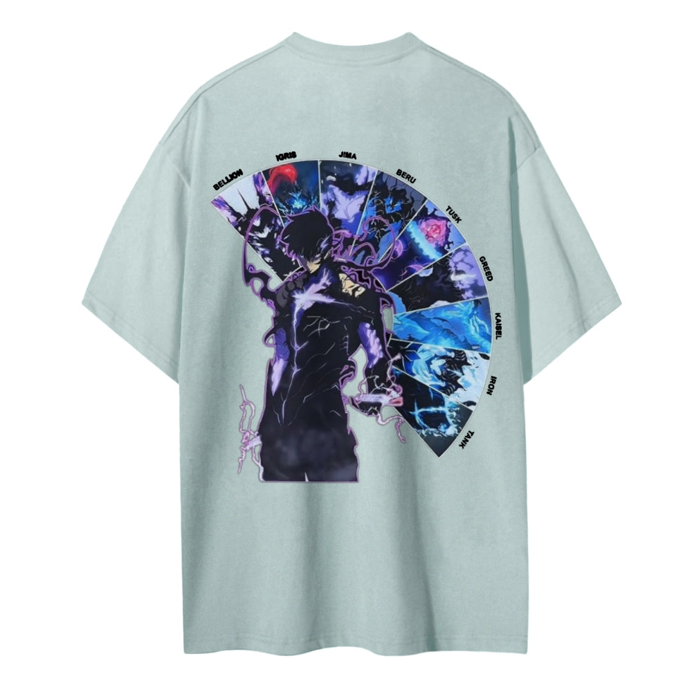 Solo Leveling Cotton Unisex Crew Neck Anime T-Shirt