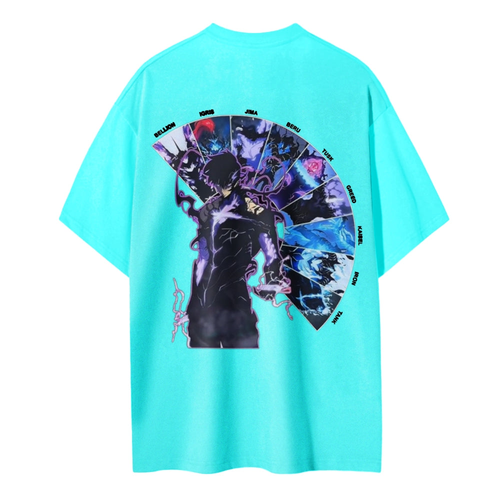Solo Leveling Cotton Unisex Crew Neck Anime T-Shirt