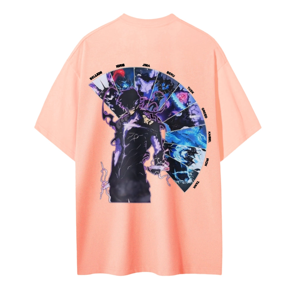 Solo Leveling Cotton Unisex Crew Neck Anime T-Shirt