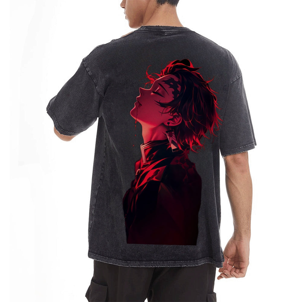 Vintage Oversized T-Shirt Demon Slayer