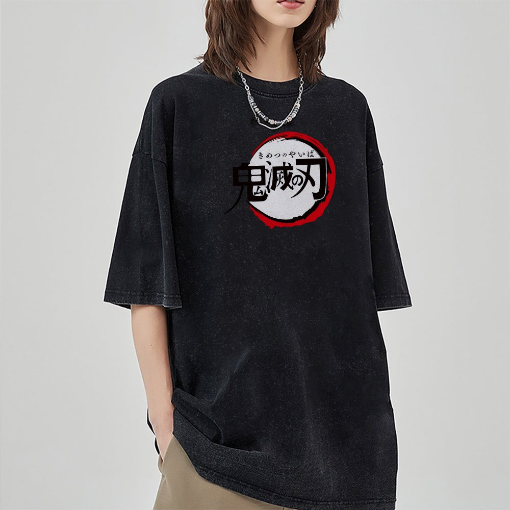 Vintage Oversized T-Shirt Demon Slayer