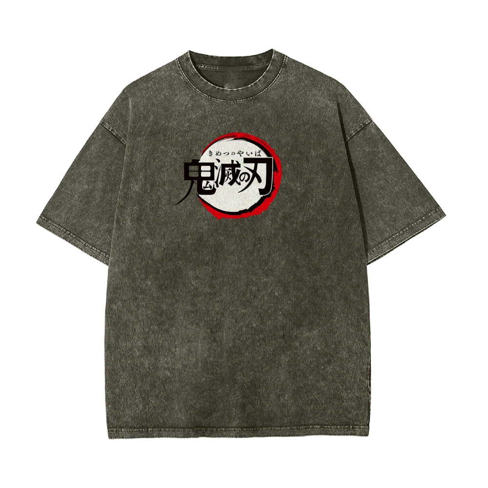 Vintage Oversized T-Shirt Demon Slayer