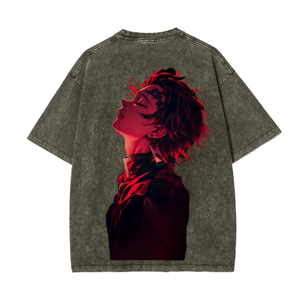 Vintage Oversized T-Shirt Demon Slayer