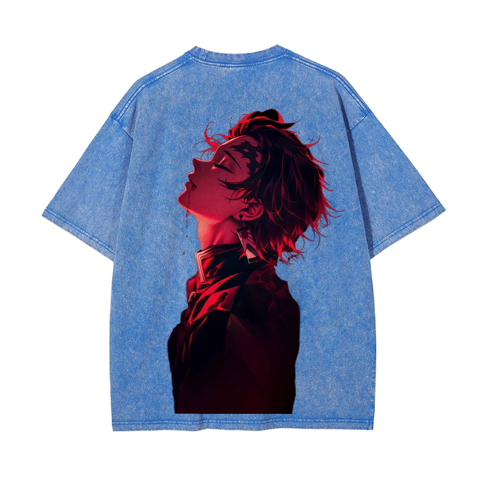 Vintage Oversized T-Shirt Demon Slayer