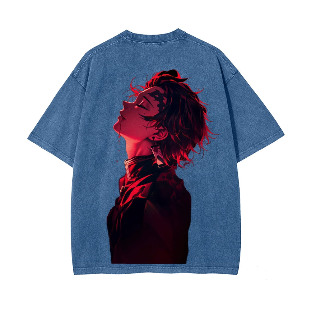 Vintage Oversized T-Shirt Demon Slayer