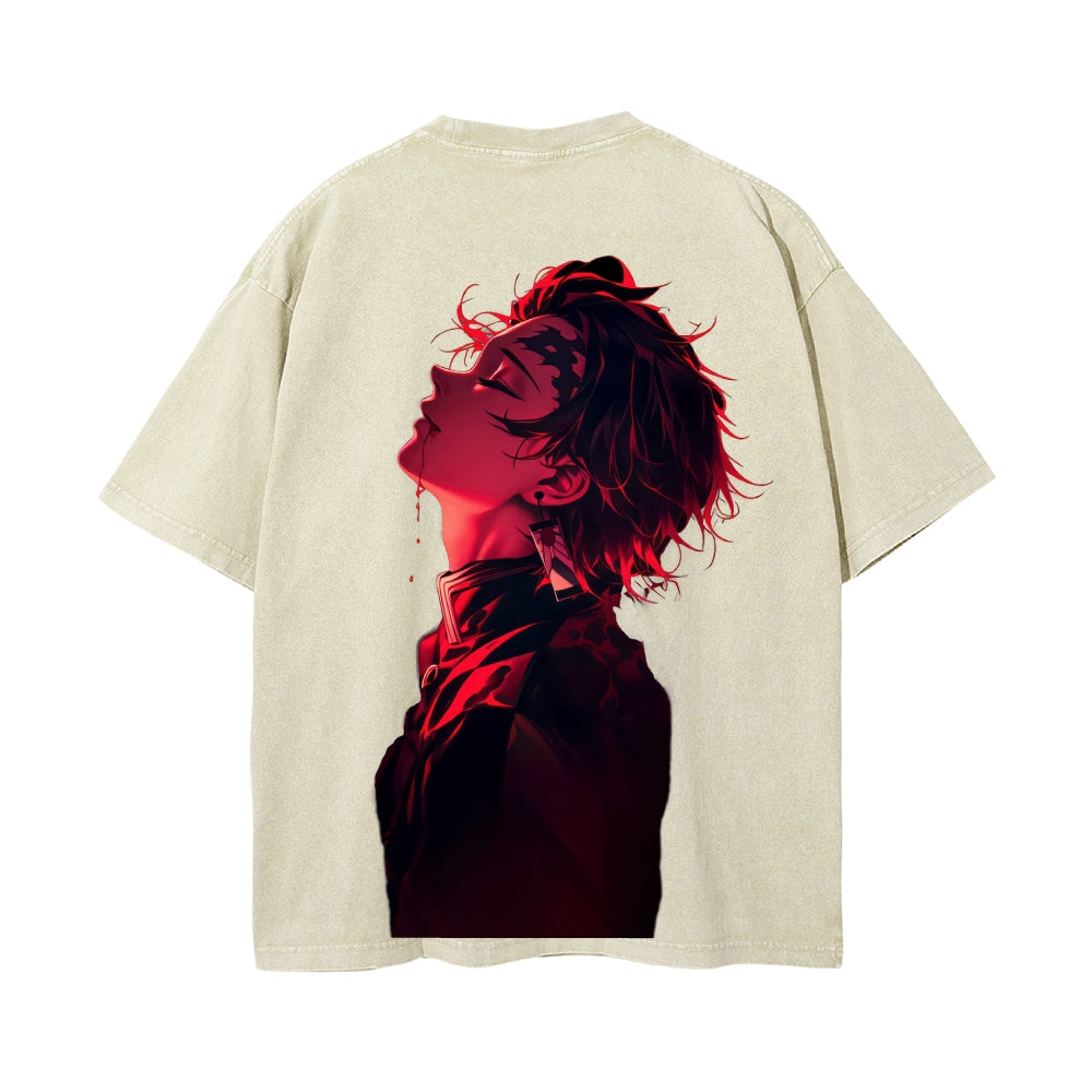 Vintage Oversized T-Shirt Demon Slayer
