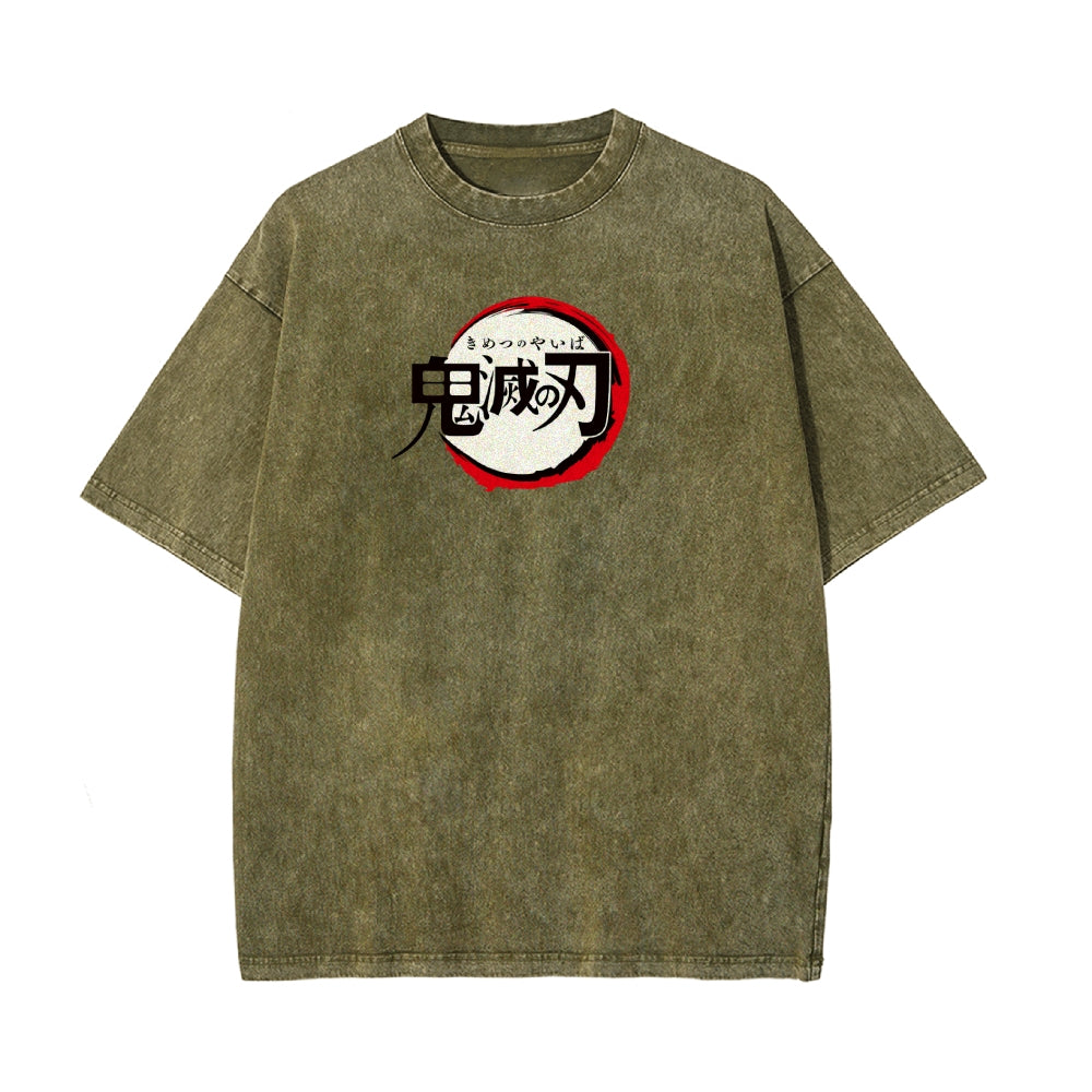 Vintage Oversized T-Shirt Demon Slayer