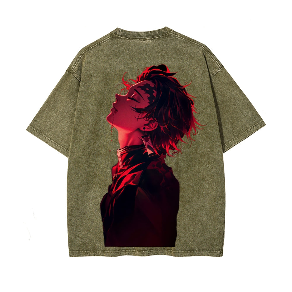 Vintage Oversized T-Shirt Demon Slayer