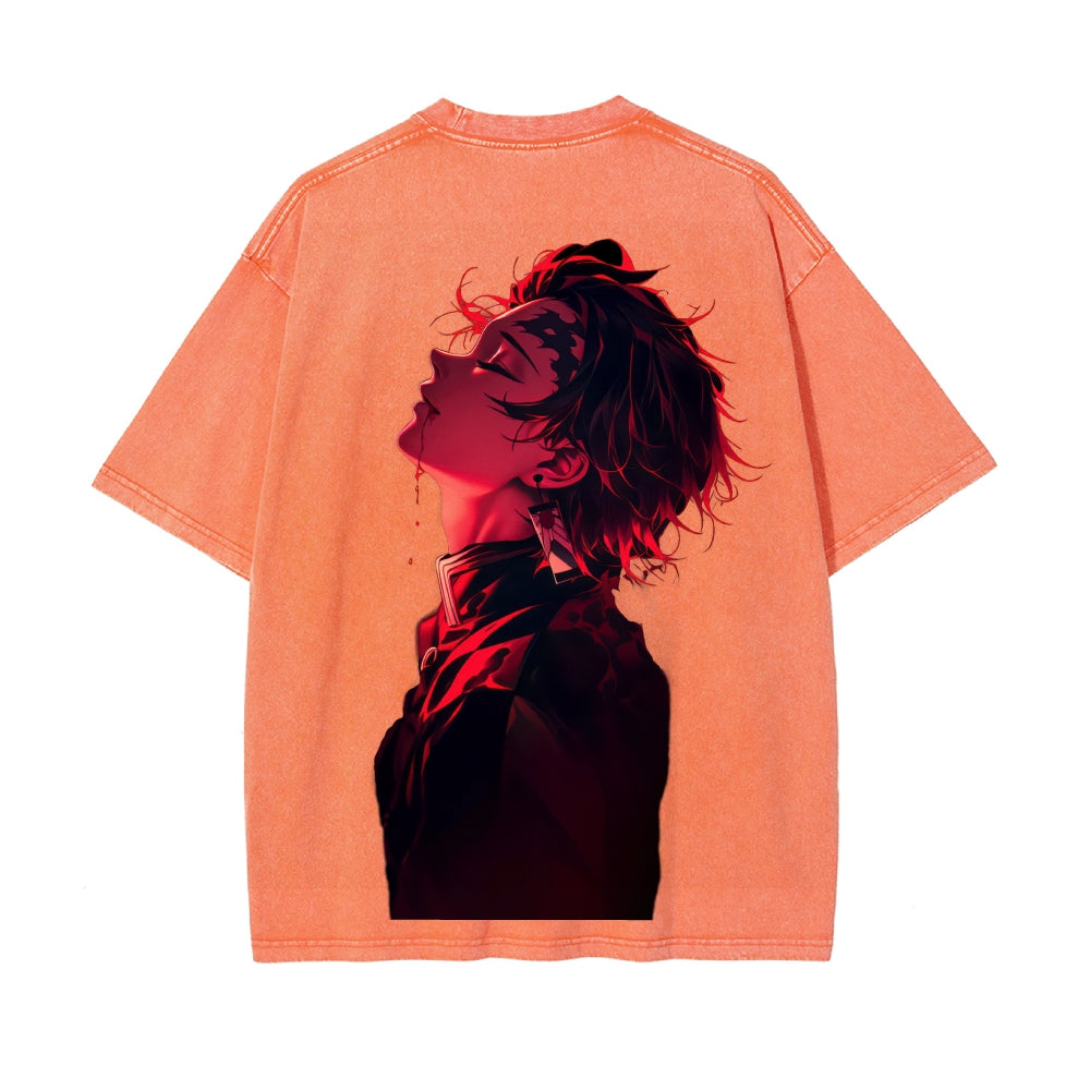 Vintage Oversized T-Shirt Demon Slayer