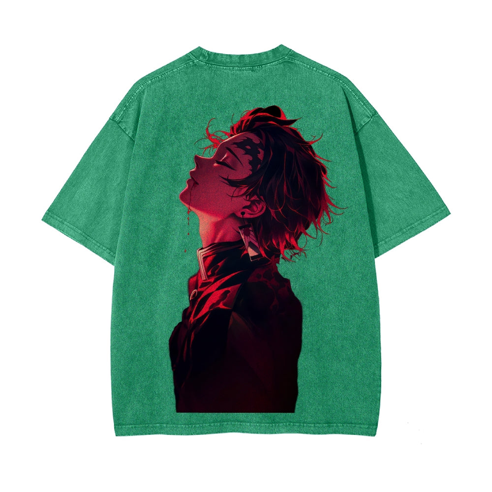 Vintage Oversized T-Shirt Demon Slayer