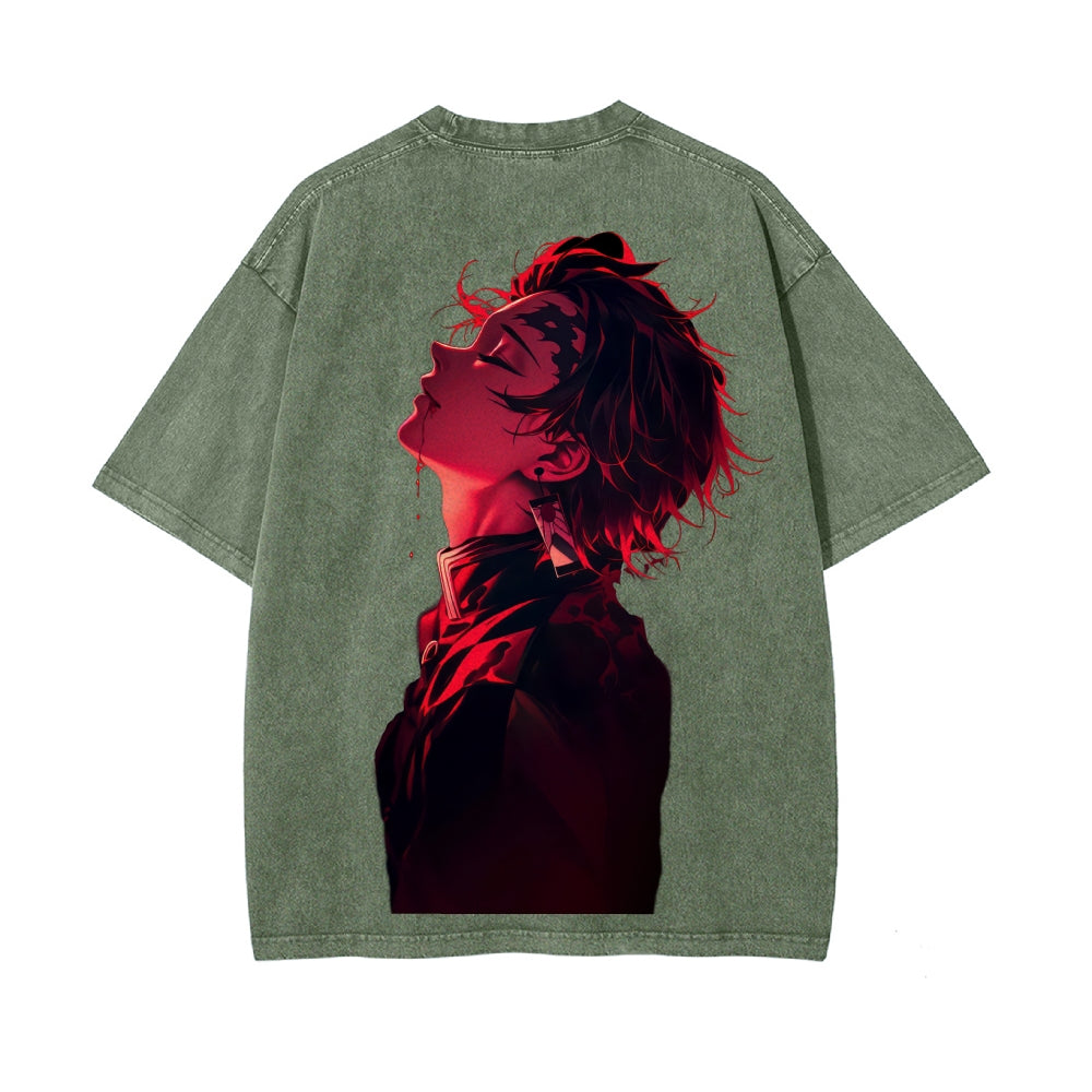 Vintage Oversized T-Shirt Demon Slayer