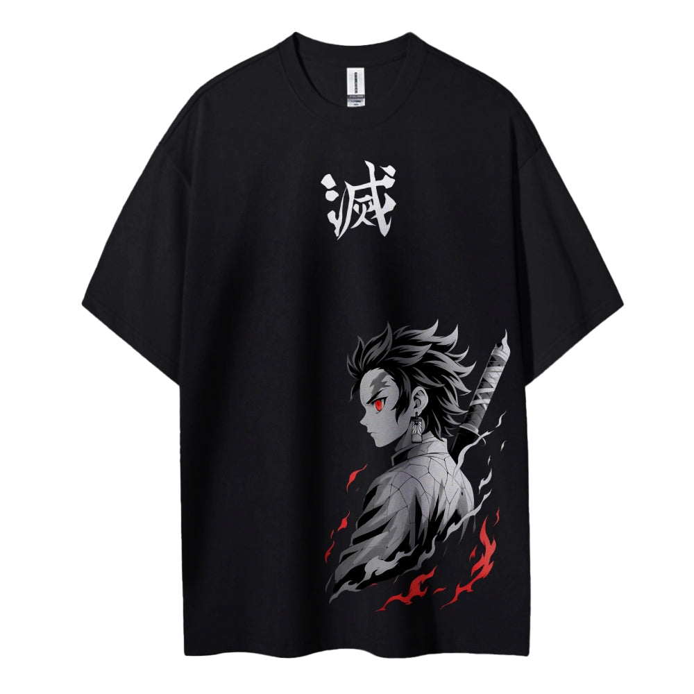 Demon Slayer: Kimetsu no Yaiba Cotton Unisex Crew Neck Anime T-Shirt