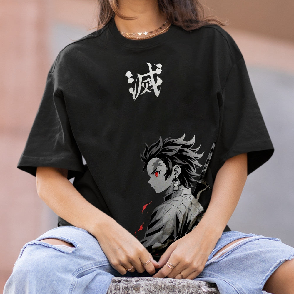 Demon Slayer: Kimetsu no Yaiba Cotton Unisex Crew Neck Anime T-Shirt