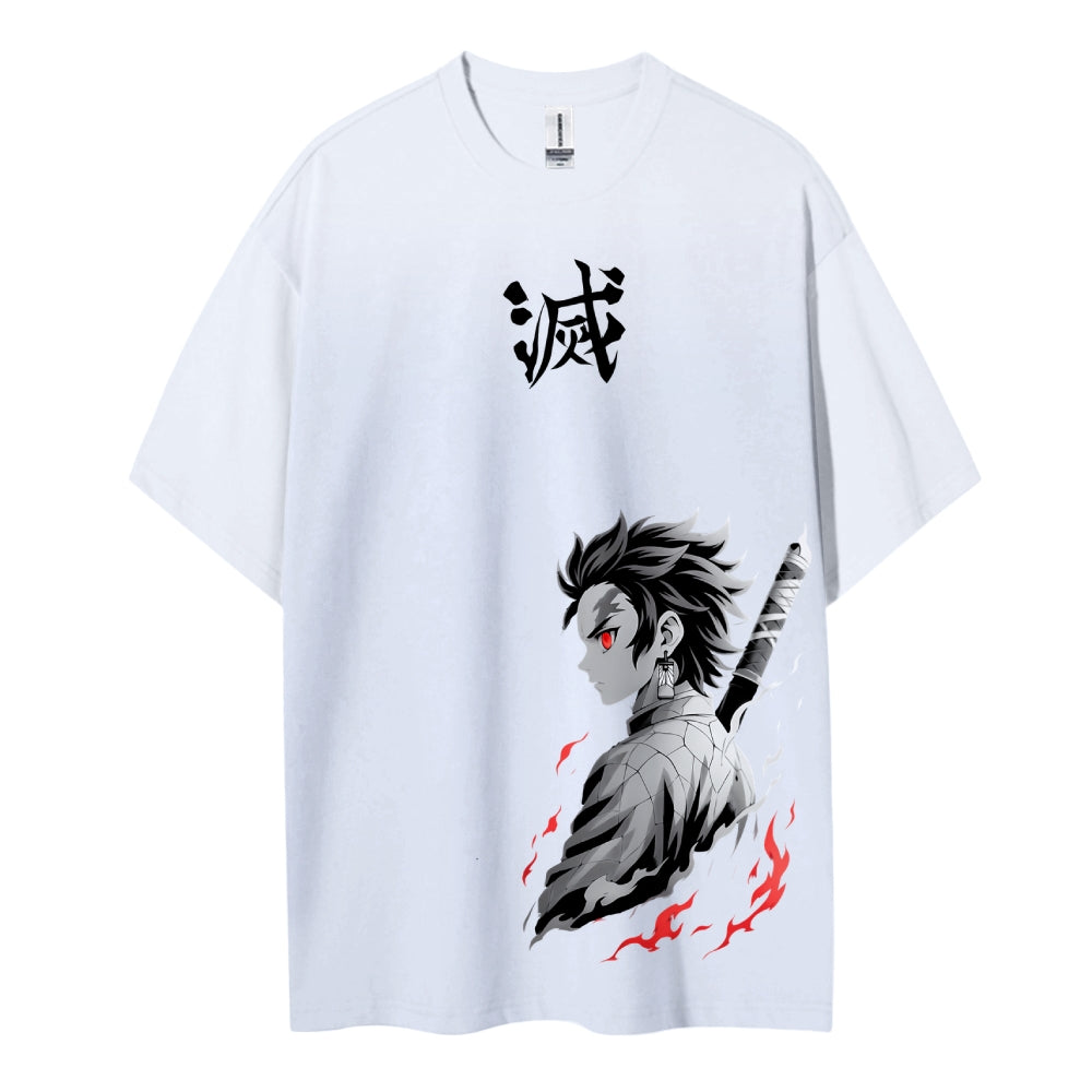 Demon Slayer: Kimetsu no Yaiba Cotton Unisex Crew Neck Anime T-Shirt