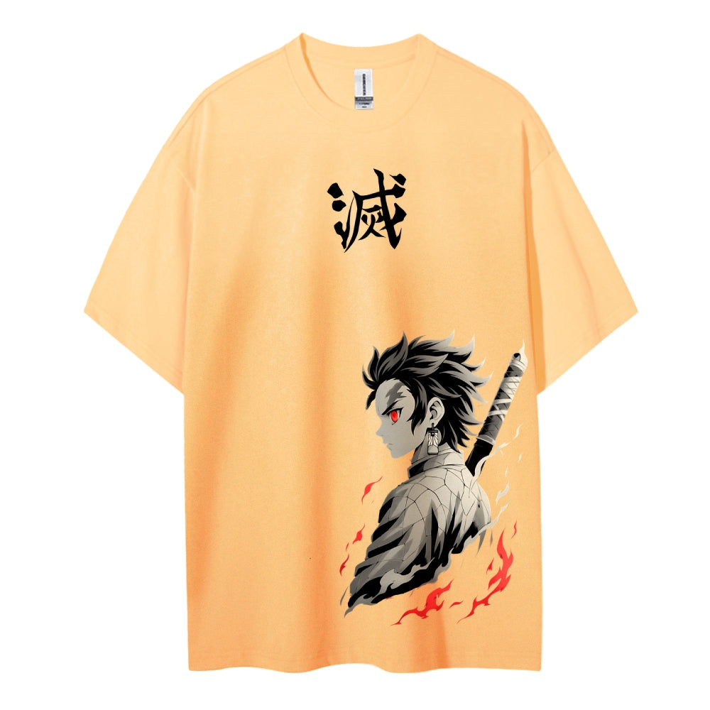 Demon Slayer: Kimetsu no Yaiba Cotton Unisex Crew Neck Anime T-Shirt