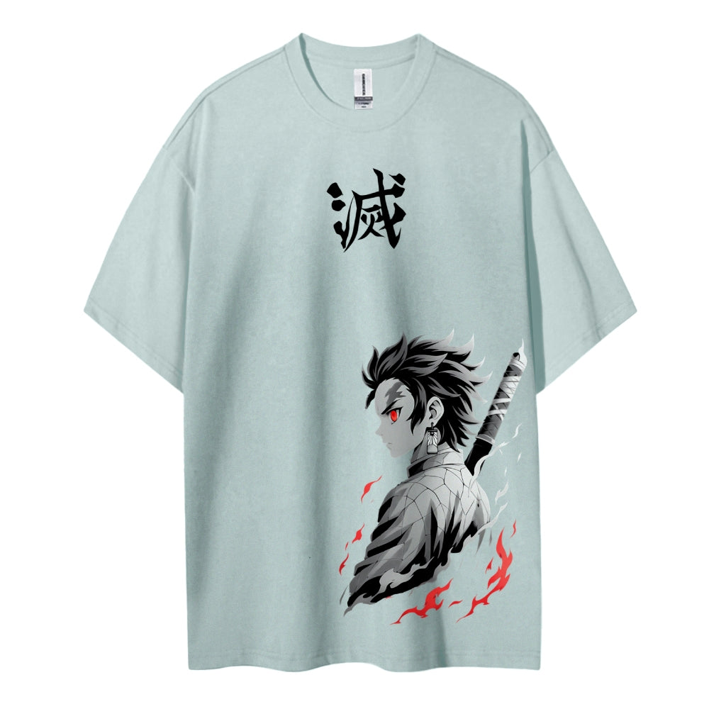 Demon Slayer: Kimetsu no Yaiba Cotton Unisex Crew Neck Anime T-Shirt