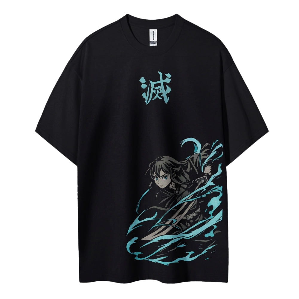 Demon Slayer: Kimetsu no Yaiba Cotton Unisex Crew Neck Anime T-Shirt